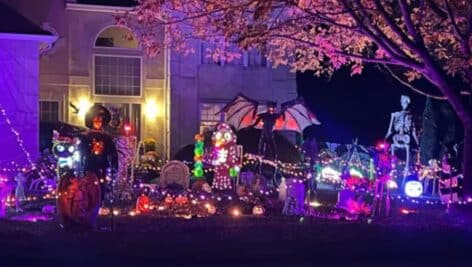 Connolly home with halloween decor