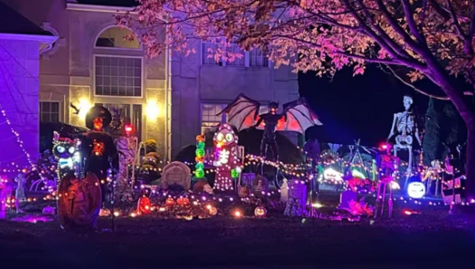 Connolly home with halloween decor