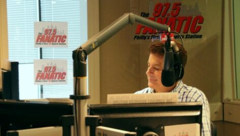 Mike Missanelli in the 97.5 Fanatic studio