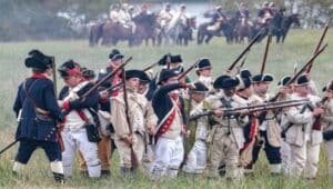 American Revolutionary War reenactors.