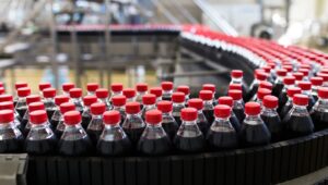 Soda production line.