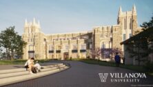 A rendering of Villanova's Falvey Library at Vic Maggitti Hall, set to open in 2025.