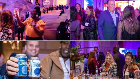 tourism professionals celebrating at a luncheon