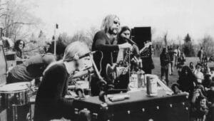 Allman Brothers Band performing.