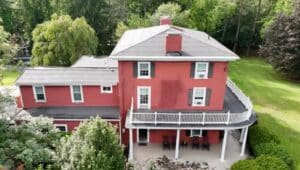 Aerial view of the Highland Farm in Doylestown.