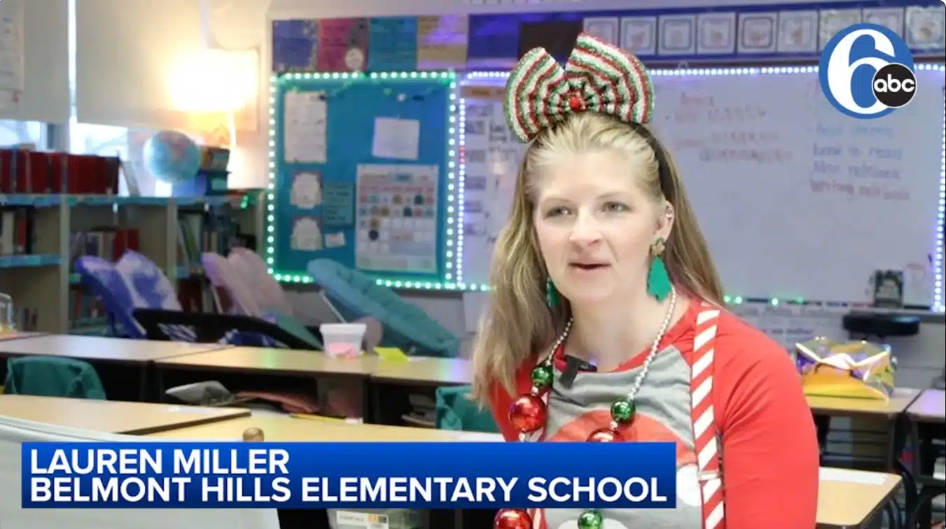 Lauren Miller, a teacher at Belmont Hills Elementary in Bensalem.
