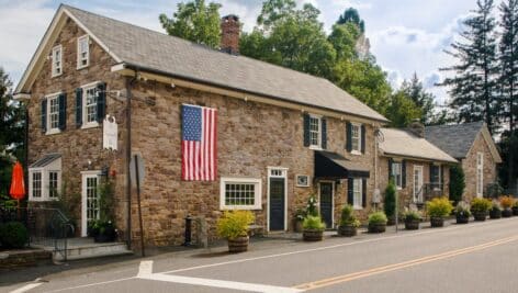 Exterior of Sergeantsville Inn.