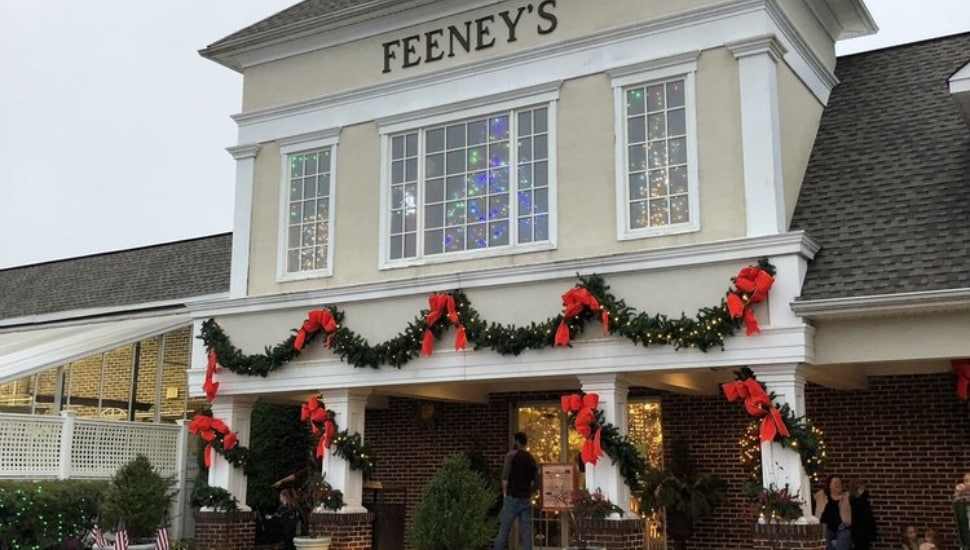 Feeney's Garden Center at Christmastime.