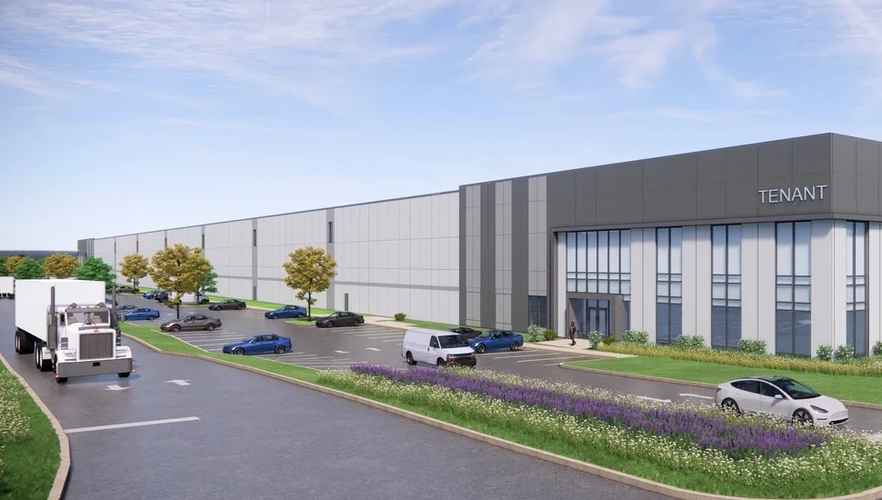 Artist's rendering of Rockefeller Logistics Center.