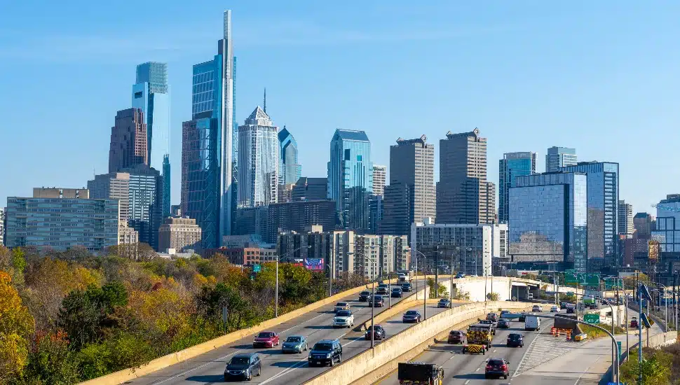 Schuylkill Expressway in Center City