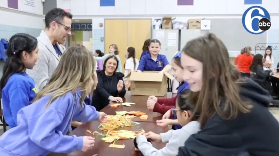 Students and teachers at Willow Dale Elementary School in Warminster