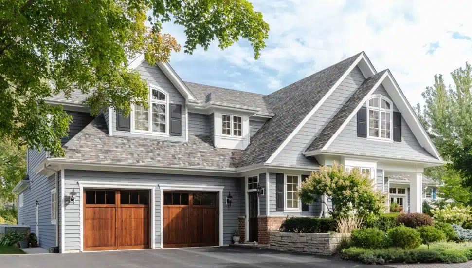 A middle class home in a suburban neighborhood.