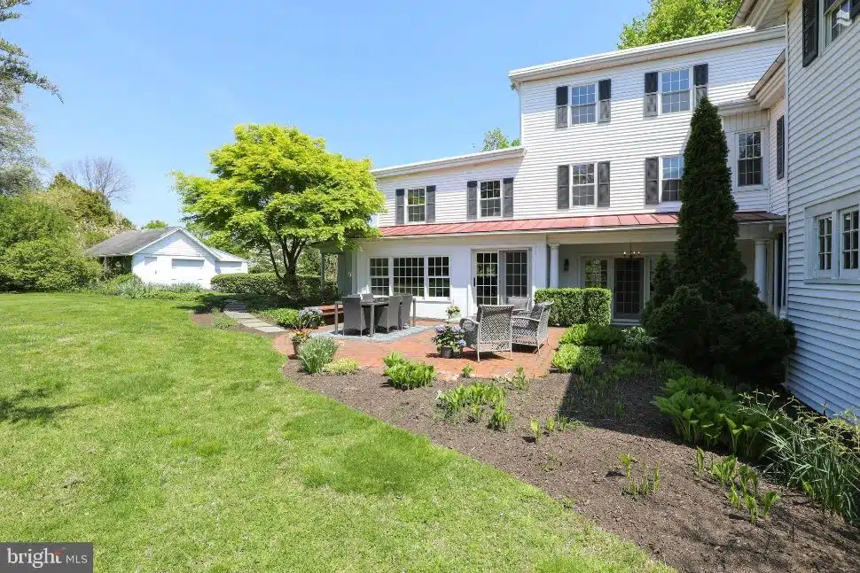 Back porch at 336 Linden Ave in Doylestown.