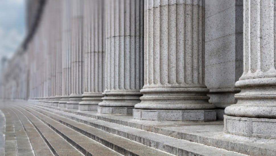 Courthouse steps.