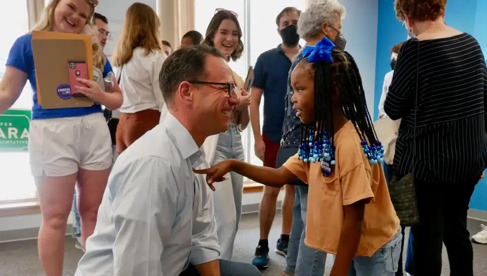 Josh Shapiro with little girl