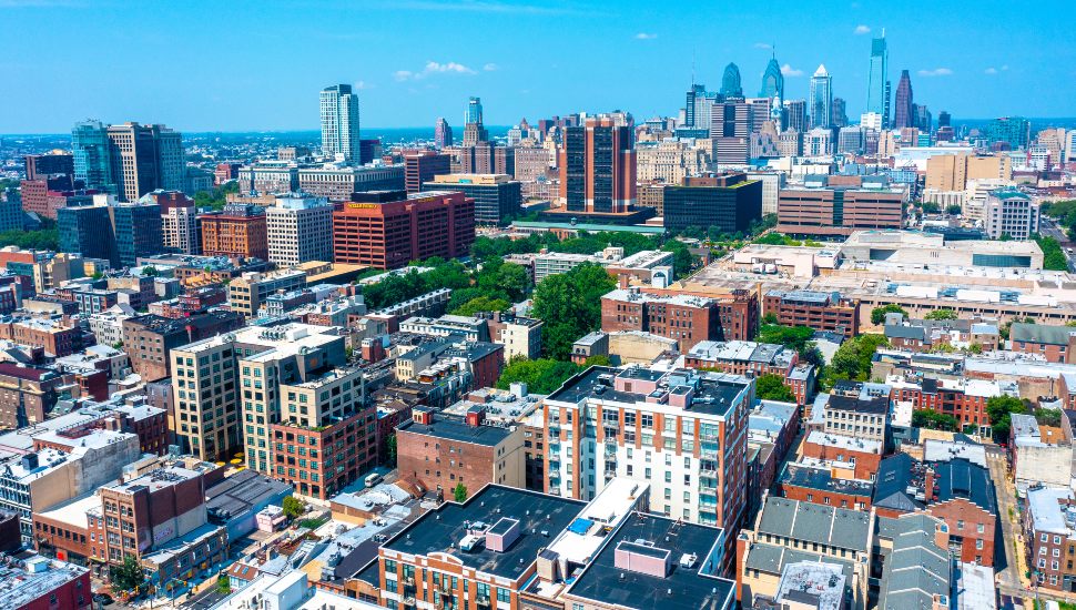Philadelphia skyline.
