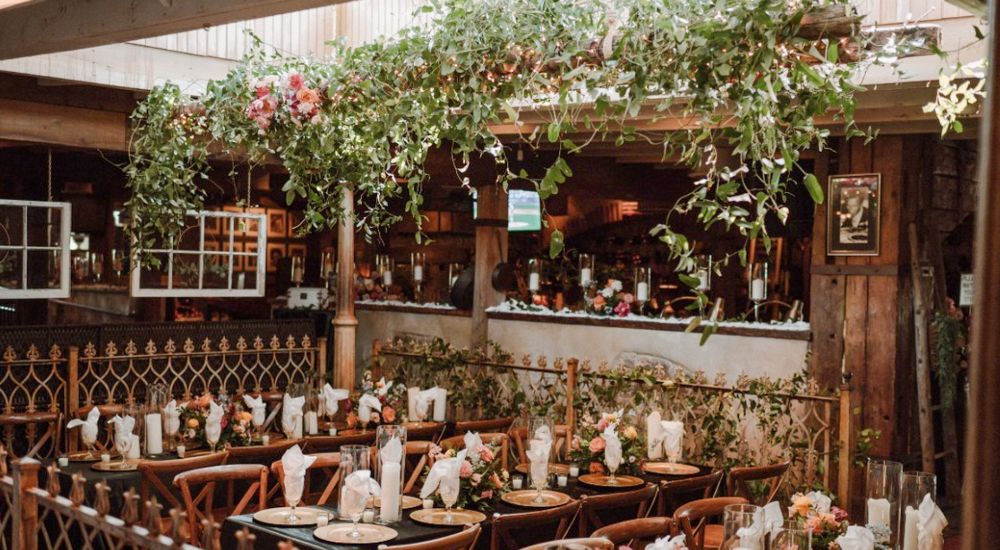 The beautiful dining room at Bacco Italian Restaurant