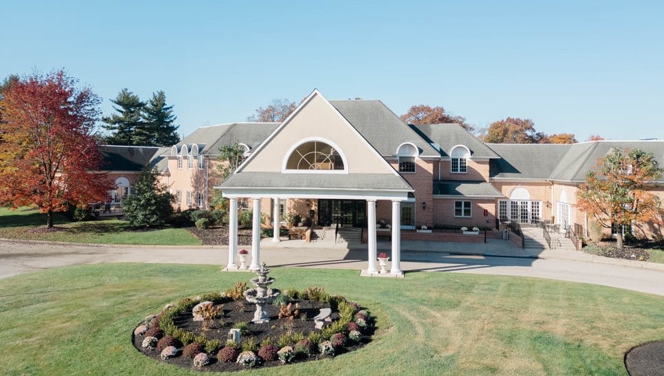 Spring Mill Manor view from above.