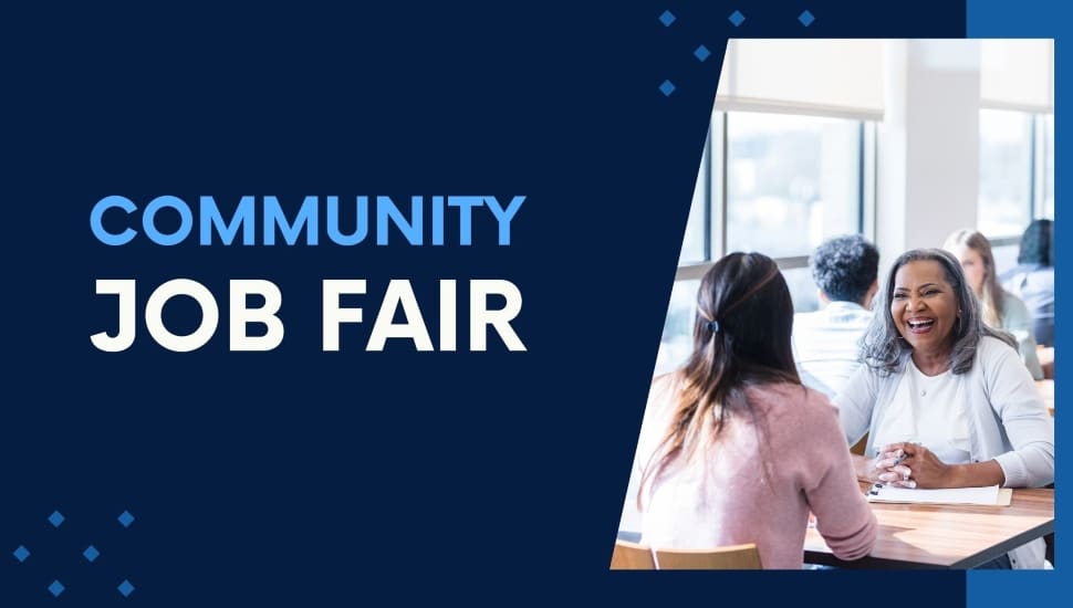 Community Job Fair graphic.