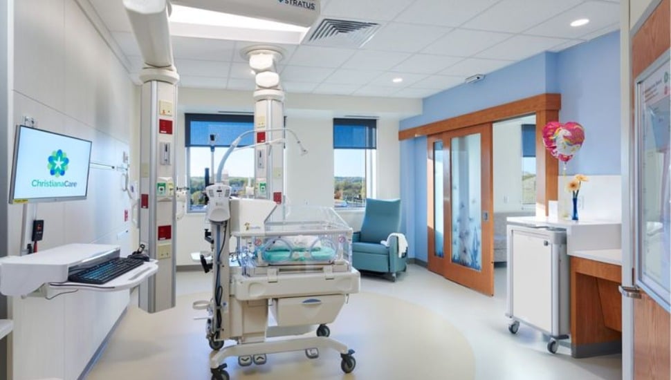 ChristianaCare hospital room.