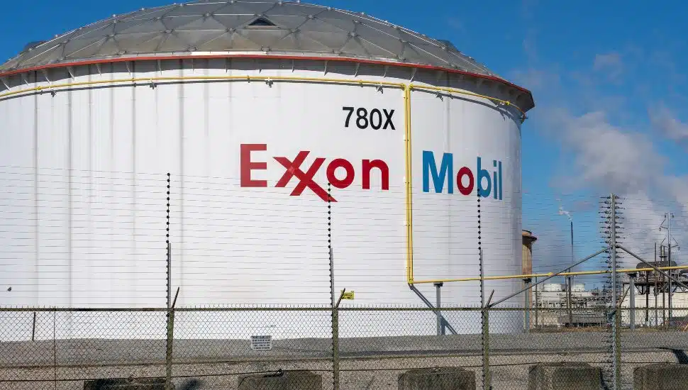 Exxon Mobil silo.