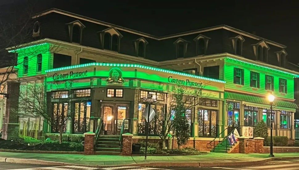 Green Parrot’s new nighttime look.