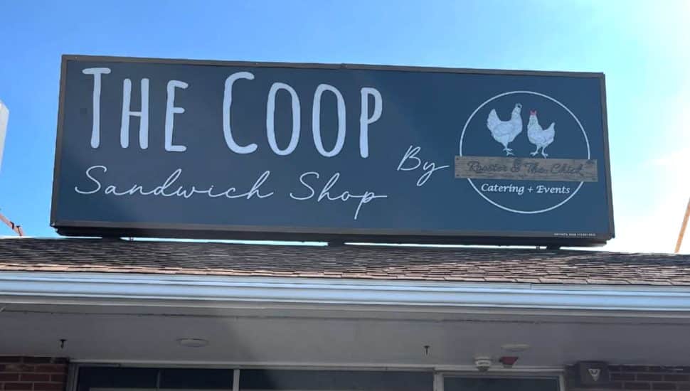 The Coop Sandwich Shop facade.