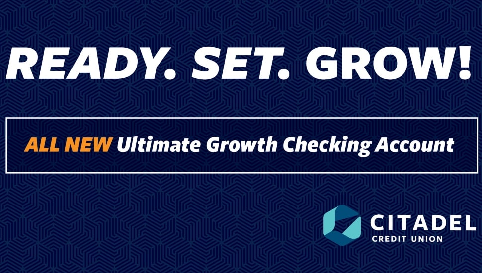 Graphic promoting checking account.