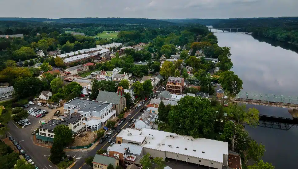 Aerial overhead of New Hope