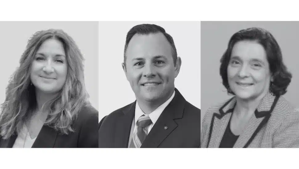 Lisa Karl, Eric Miller, and Rosann Bar headshots.