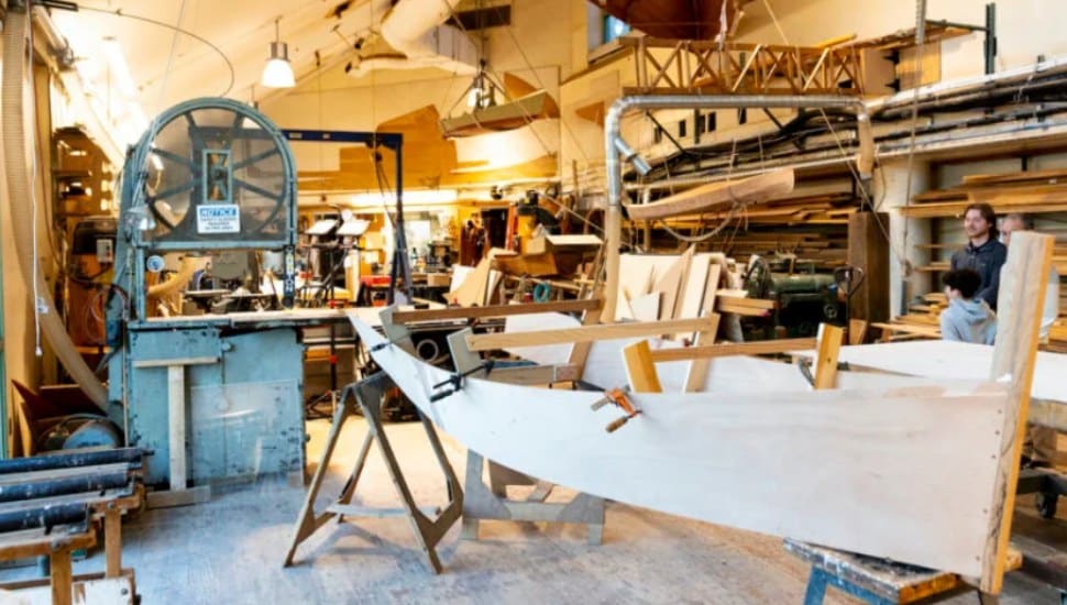 The Independence Seaport Museum Boat Shop is building a replica of the Durham boat that George Washington and his troops used to cross the Delaware River.