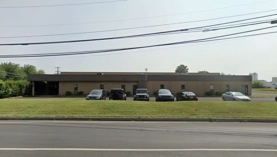 The exterior of the warehouse at 1824 Byberry Road.