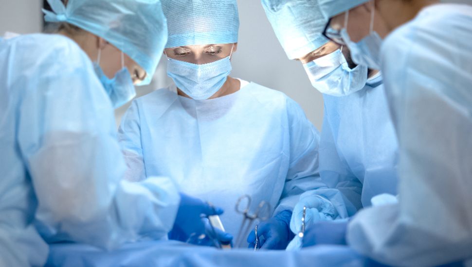 Doctors doing Cardiovascular surgery.