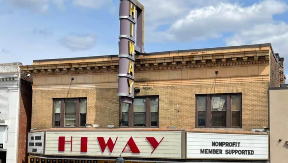 Exterior of Hiway Theater.