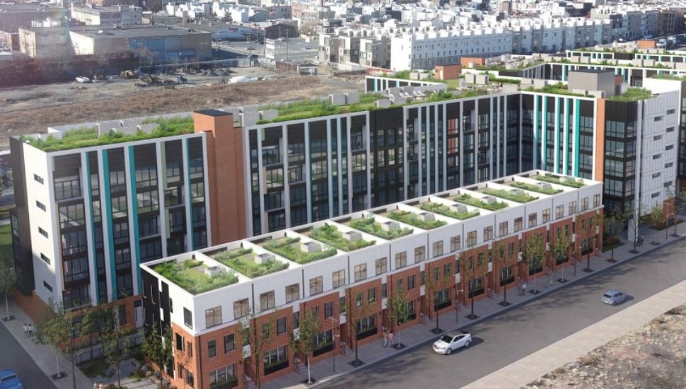 Housing apartments rendering.