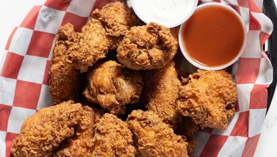 Chicken tenders and sauce from Love & Honey Fried Chicken.