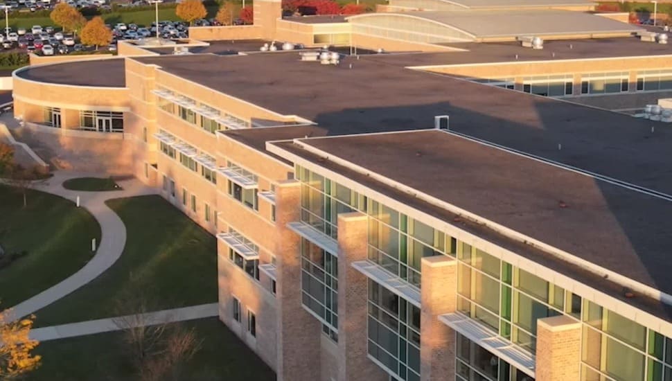 Exterior of Pennridge High School.