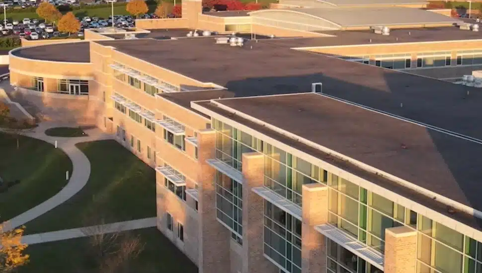 Exterior of Pennridge High School.