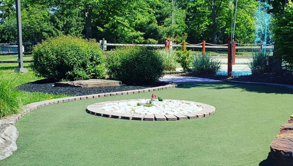 Mini golf course.