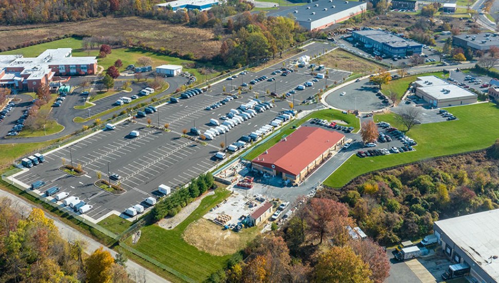 Aerial view of Black Lake Place.
