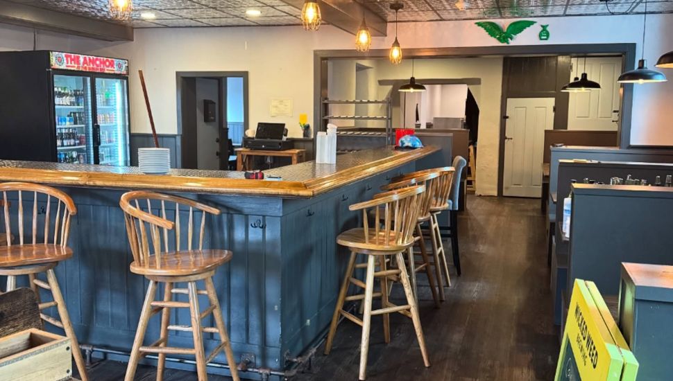 Bar table and chairs in the new Craft Tavern.