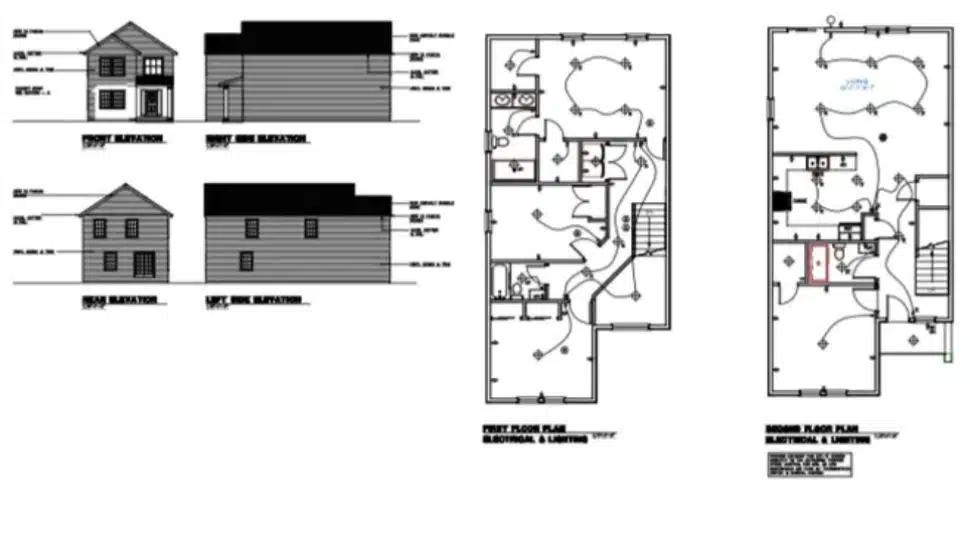 A sketch of the houses that will be built in Croydon.