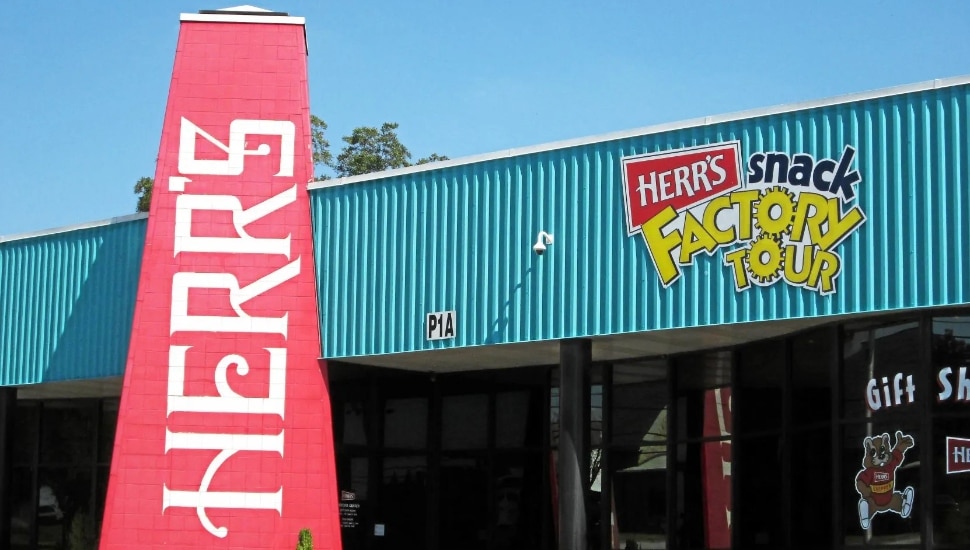 Exterior of Herr's Factory.