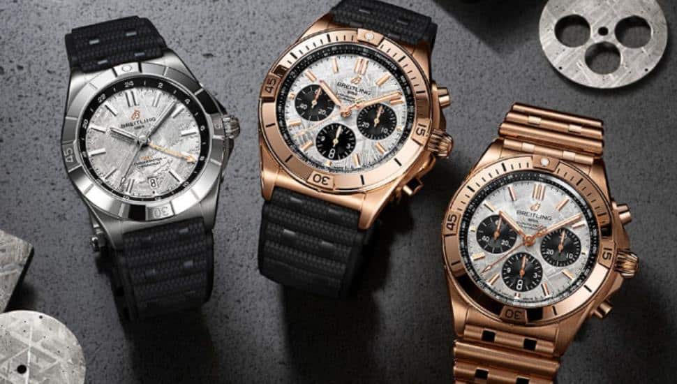 Three luxury watches.