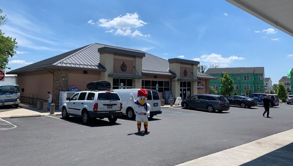 Exterior of Sparta convenience store and gas station.