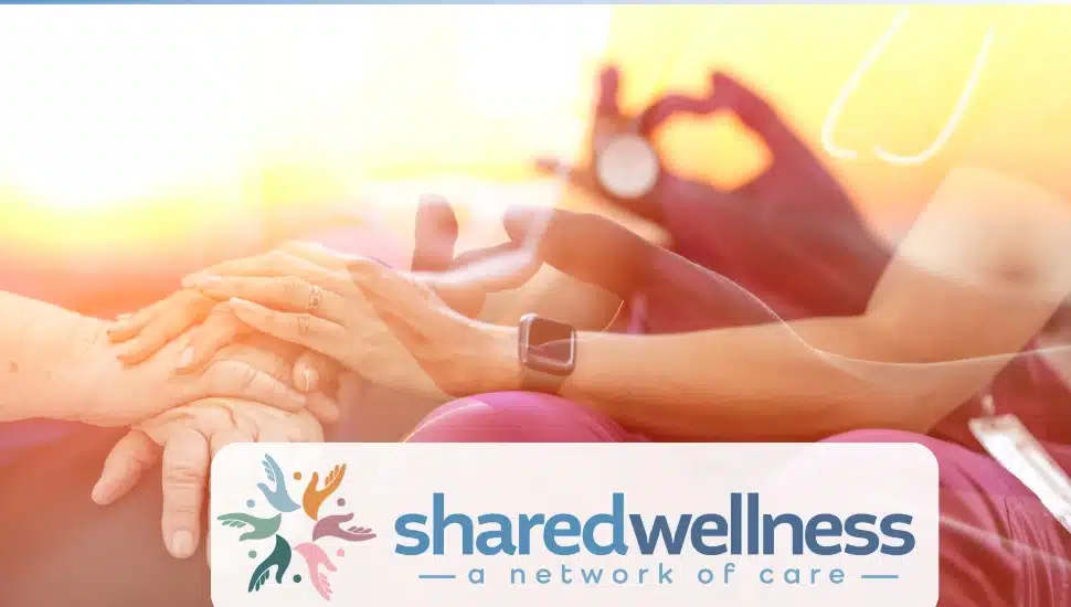 Shared Wellness graphic with hands.