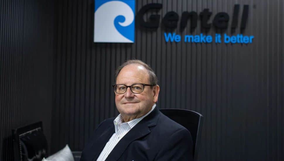David Navazio with Gentell logo in the background.