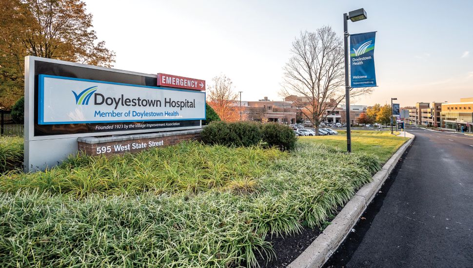 Doylestown Health sign.