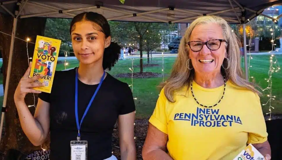 Two woman who work for New Pennsylvania Project.