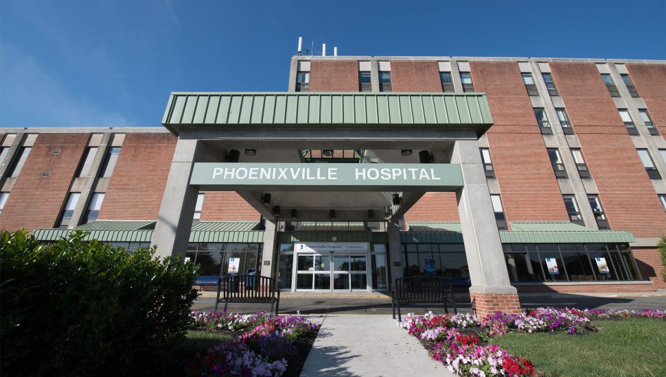 Exterior of Phoenixville Hospital.